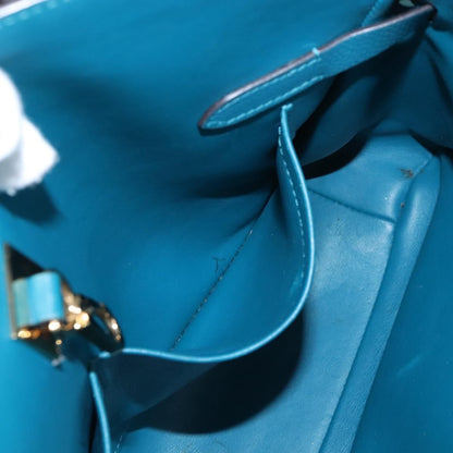 Louis Vuitton Milla Veau Nuage Calfskin, Blue, Leather, Handbag
