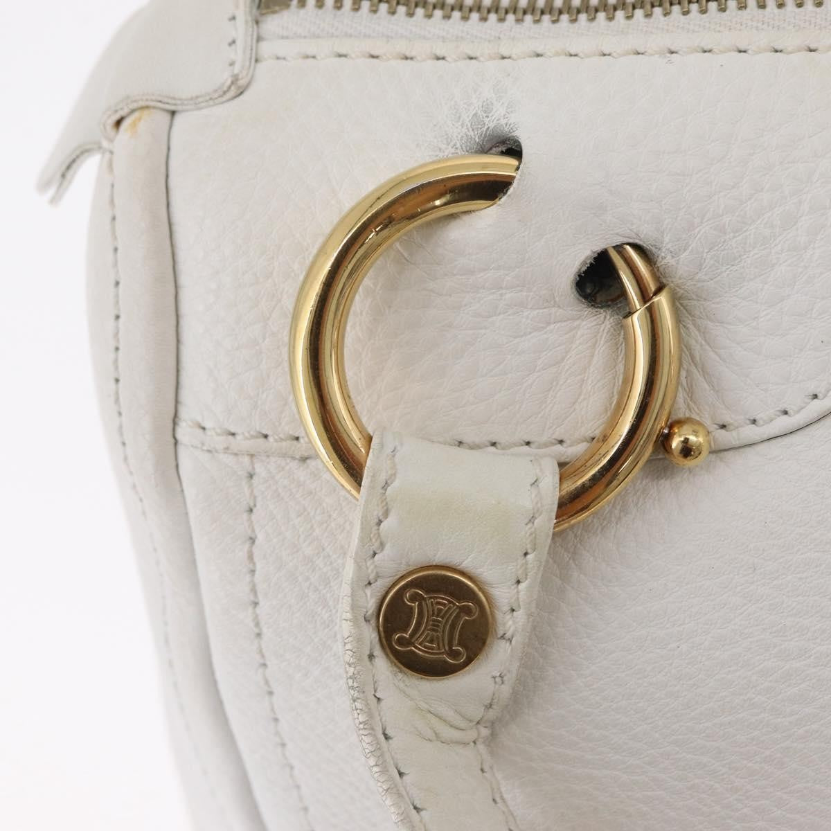 Celine Handbag Leather, White, Leather, Handbag