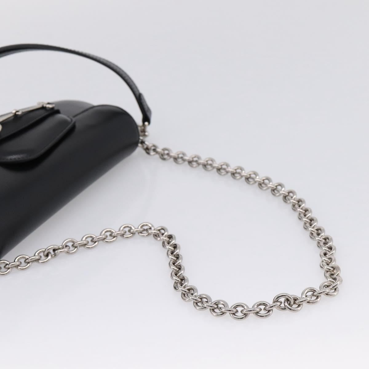 Gucci Horsebit 1955 Asymmetric Leather, Black, Leather, Shoulder Bag