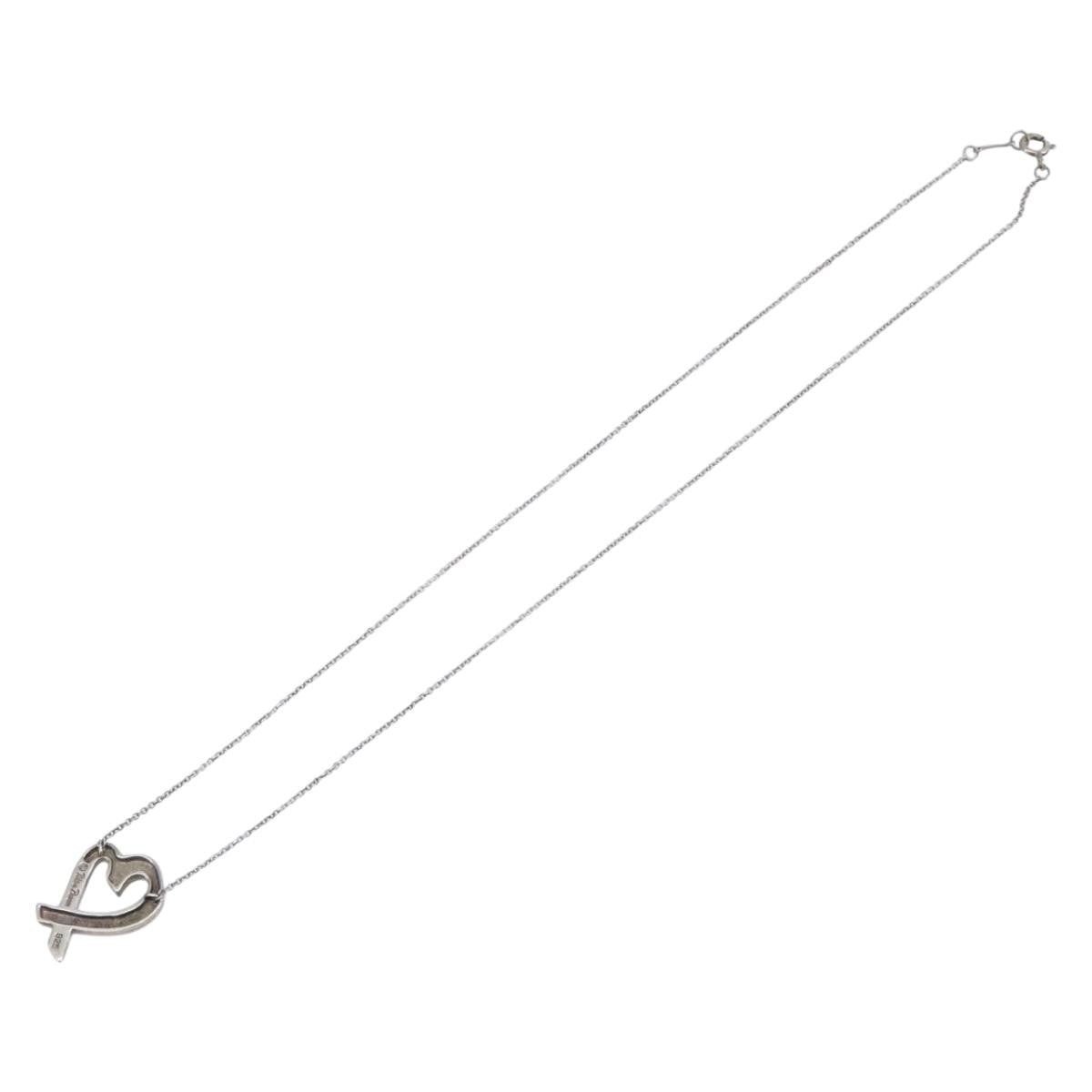 Tiffany & Co. Paloma Picasso Loving Heart Silver, Silver, Sterling Silver, Necklace
