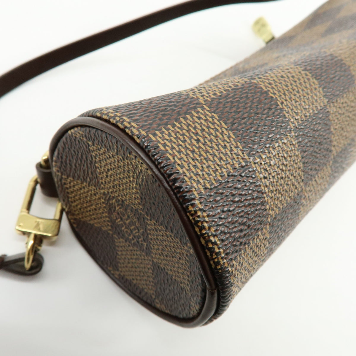 Louis Vuitton Papillon Pochette Damier, Brown, Canvas, Clutch