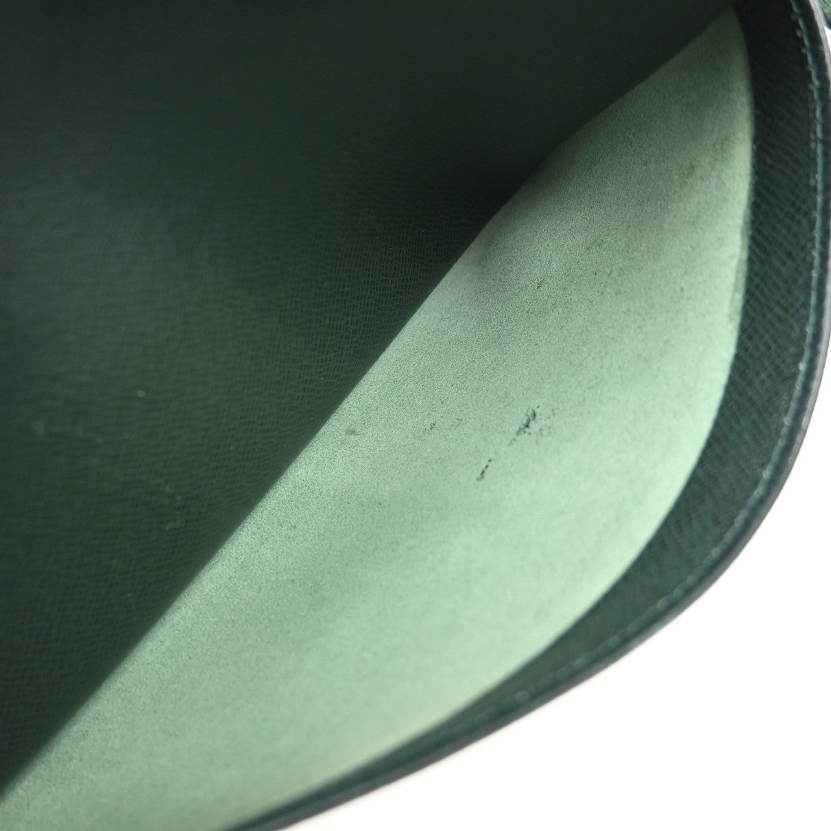 Louis Vuitton Reporter Taiga Leather, Green, Leather, Shoulder Bag