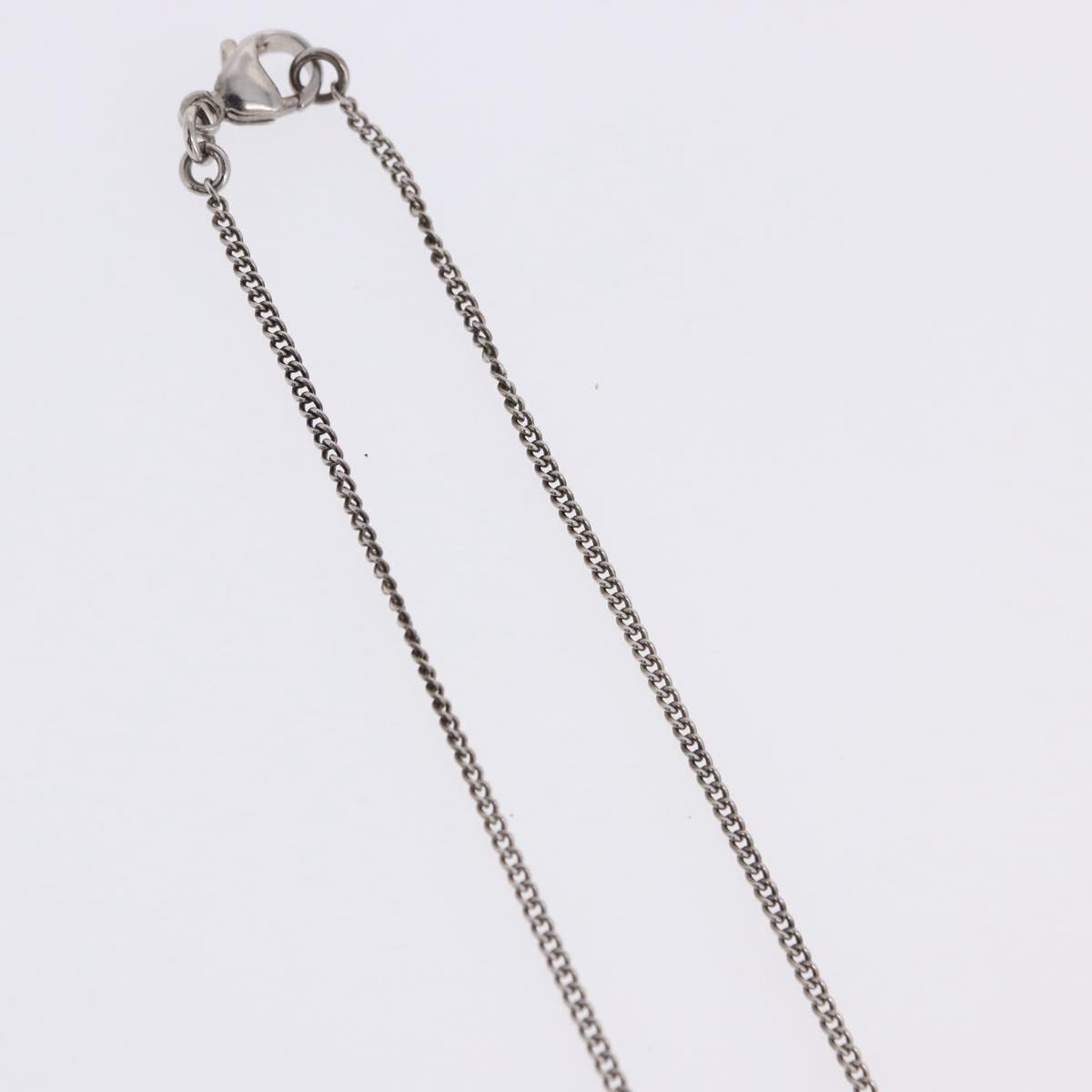 Chanel CC Pearl Drop Pendant Metal with Faux Pearl, Silver, Metal, Necklace