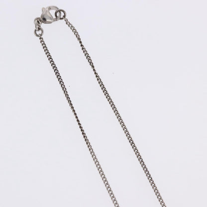 Chanel CC Pearl Drop Pendant Metal with Faux Pearl, Silver, Metal, Necklace