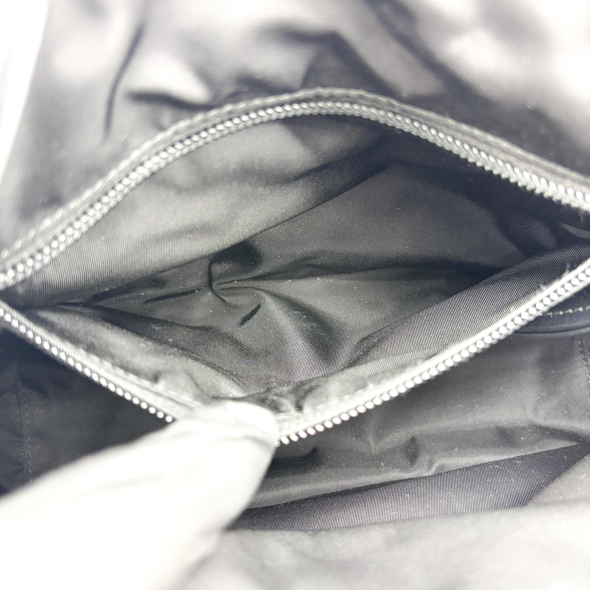 Prada Padded Flap Re-Nylon, Black, Nylon, Shoulder Bag