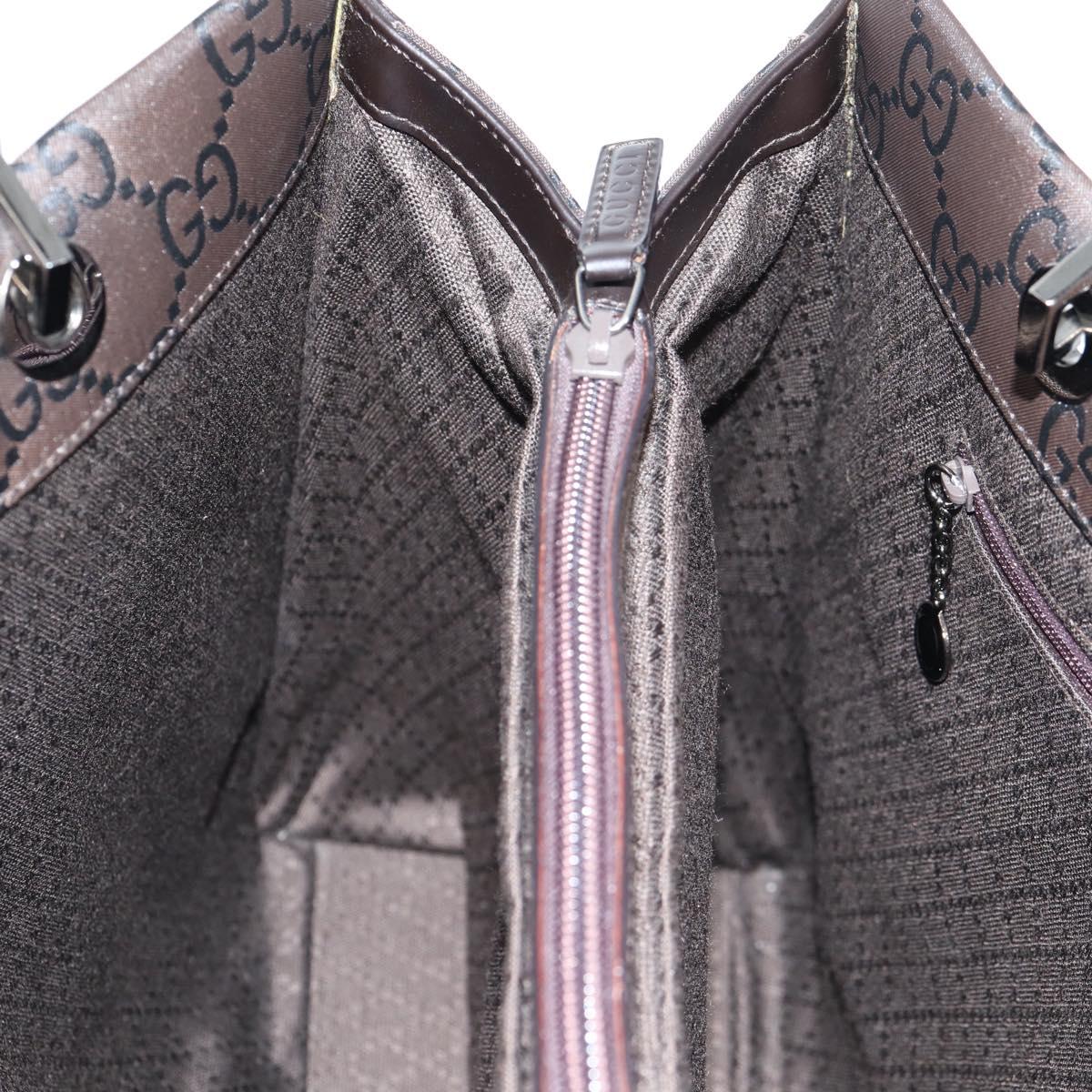 Gucci Bamboo tote bag Canvas, BROWN, CANVAS, Handbag