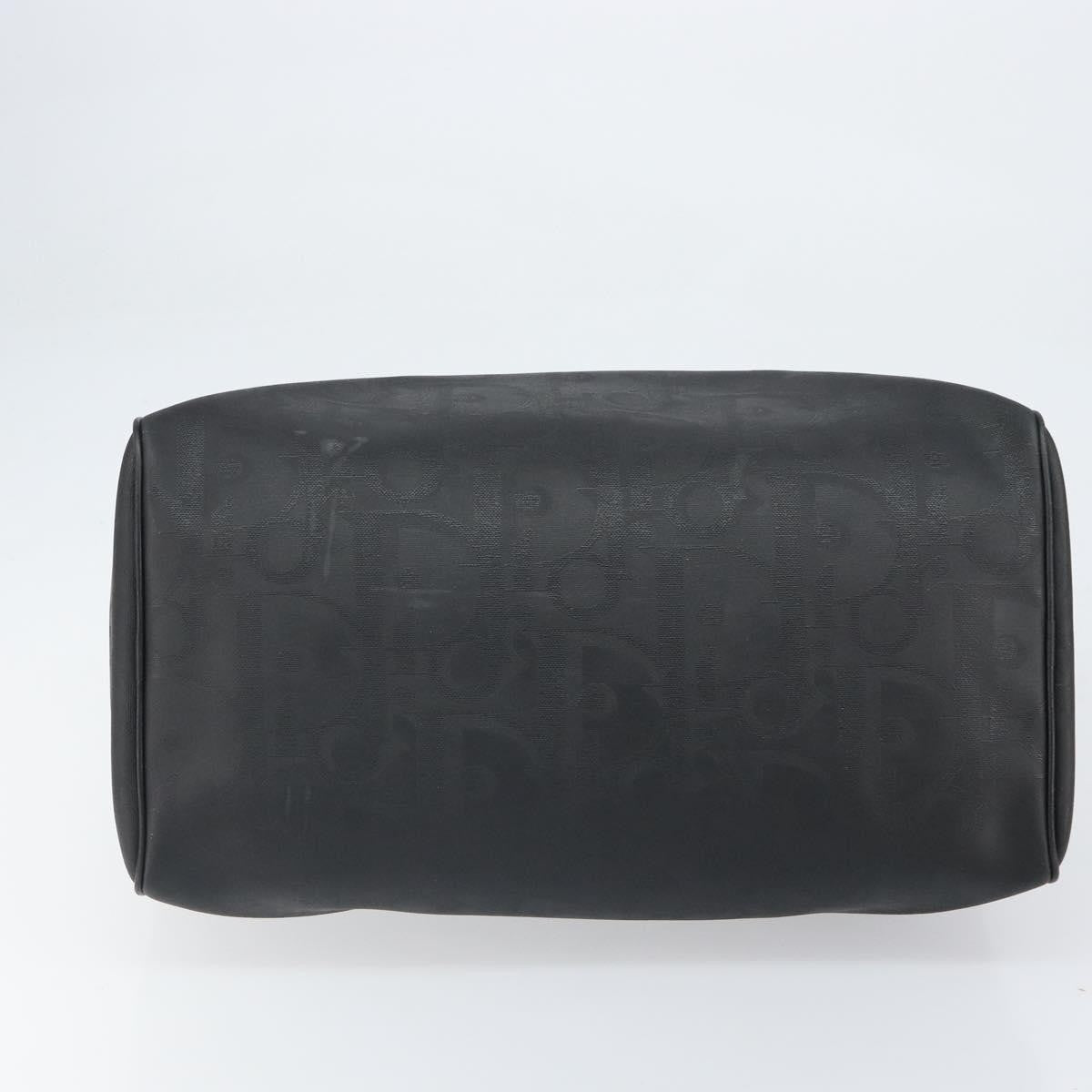 Christian Dior Vintage Trotter Boston Canvas, Black, Canvas, Travel Bag