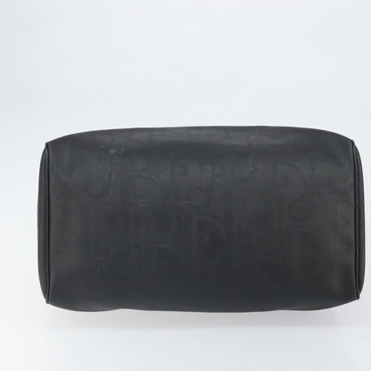 Christian Dior Vintage Trotter Boston Canvas, Black, Canvas, Travel Bag