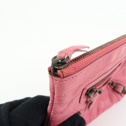 Balenciaga Classic Studs Reporter Leather, Pink, Leather, Crossbody Bag
