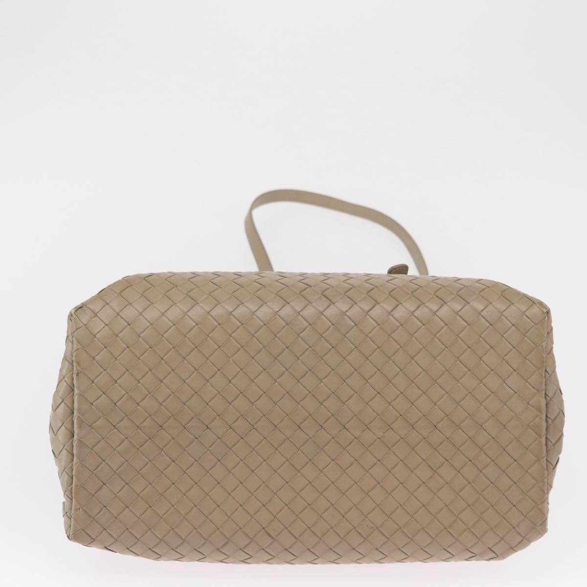 Bottega Veneta Roma Intrecciato Nappa, Gray, Leather, Handbag
