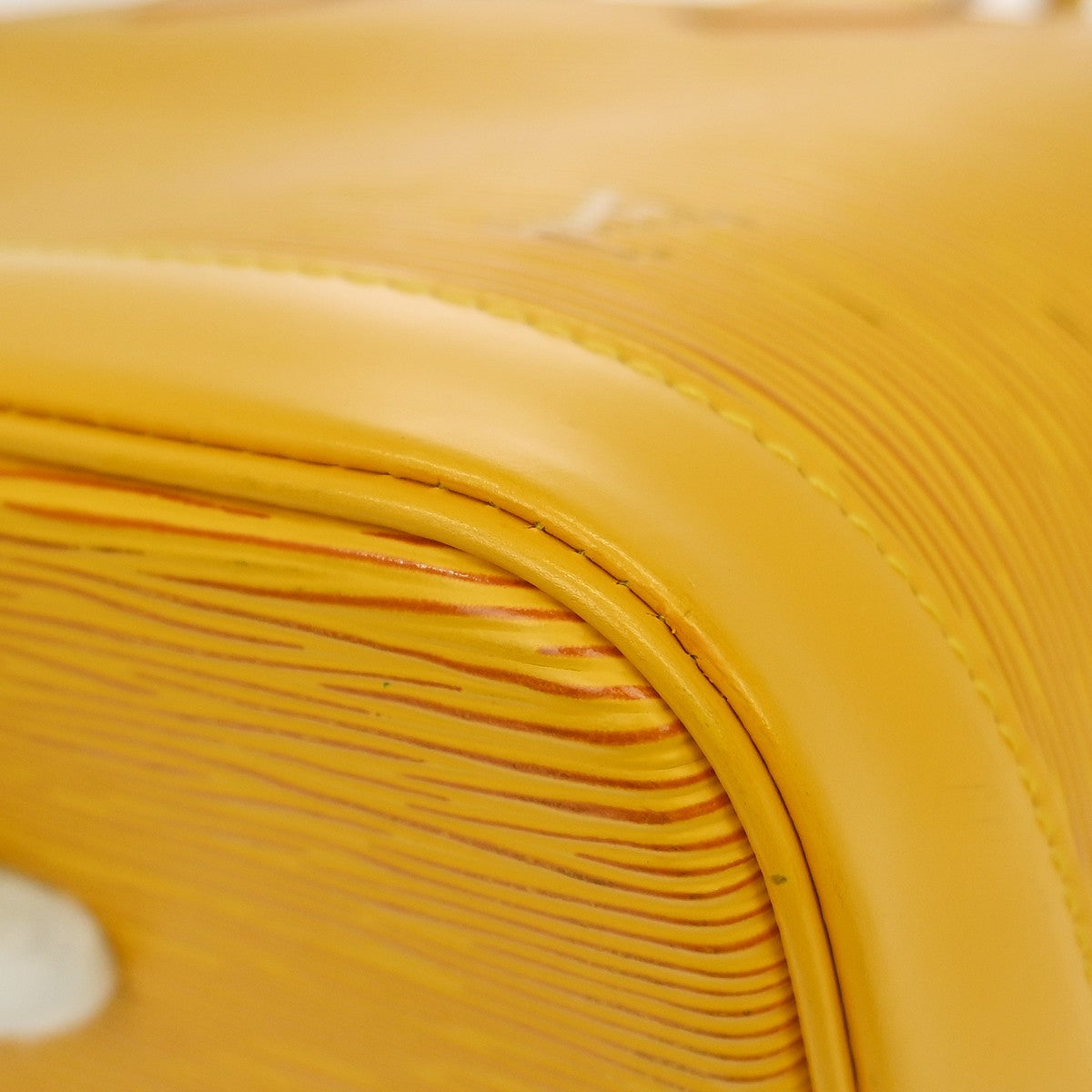 Louis Vuitton Alma Epi, Yellow, Leather, Handbag
