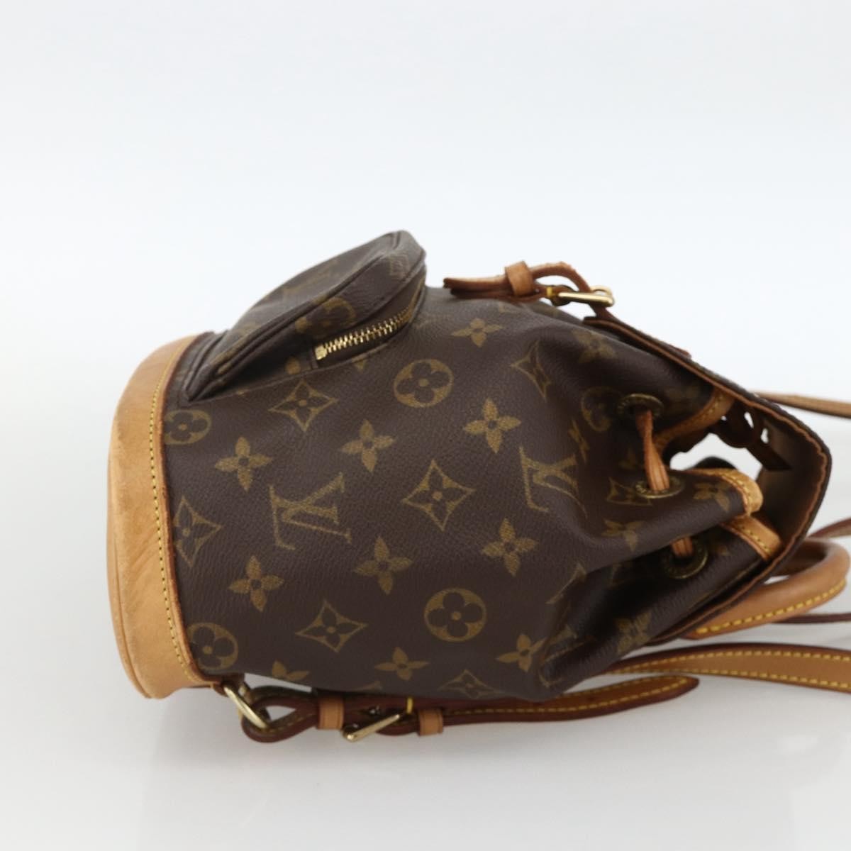 Louis Vuitton Vintage Montsouris Monogram Canvas, Brown, Canvas, Backpack