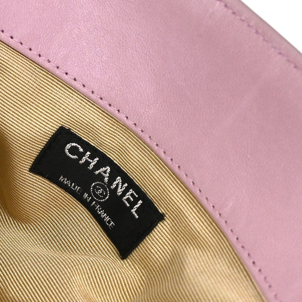 Chanel Chanel Coco Mark Leather Tote leather, Pink, Leather, Handbag
