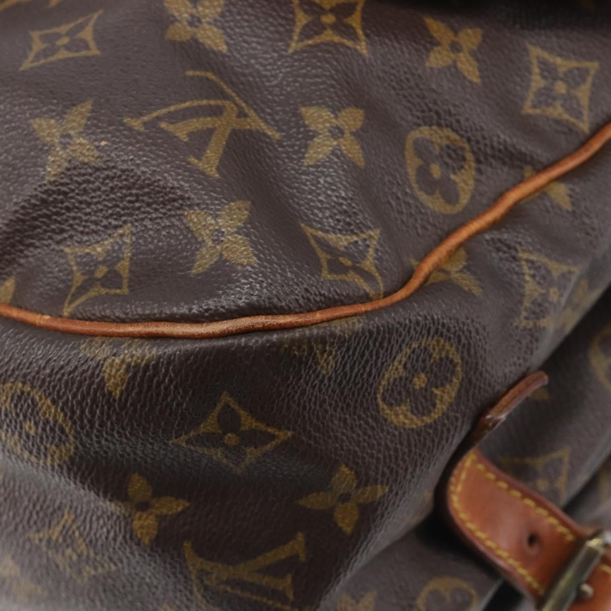 Louis Vuitton Saumur Monogram Canvas, Brown, Canvas, Shoulder Bag