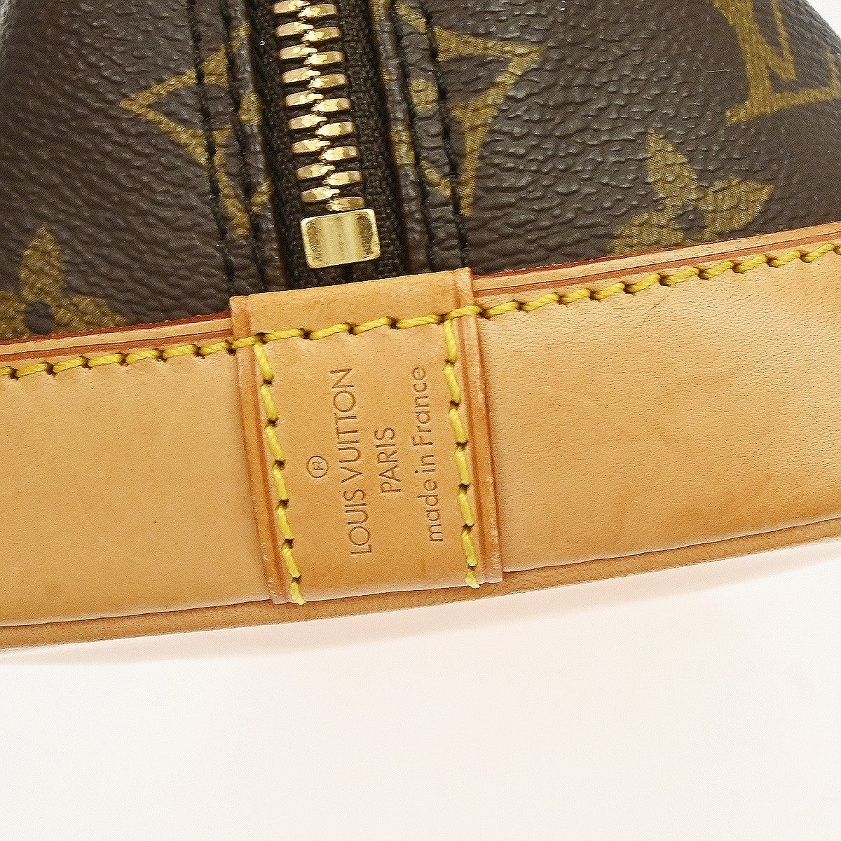 Louis Vuitton Vintage Alma Monogram Canvas, Brown, Canvas, Handbag