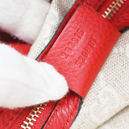 Gucci Diana Bamboo Leather, Red, Leather, Shoulder Bag