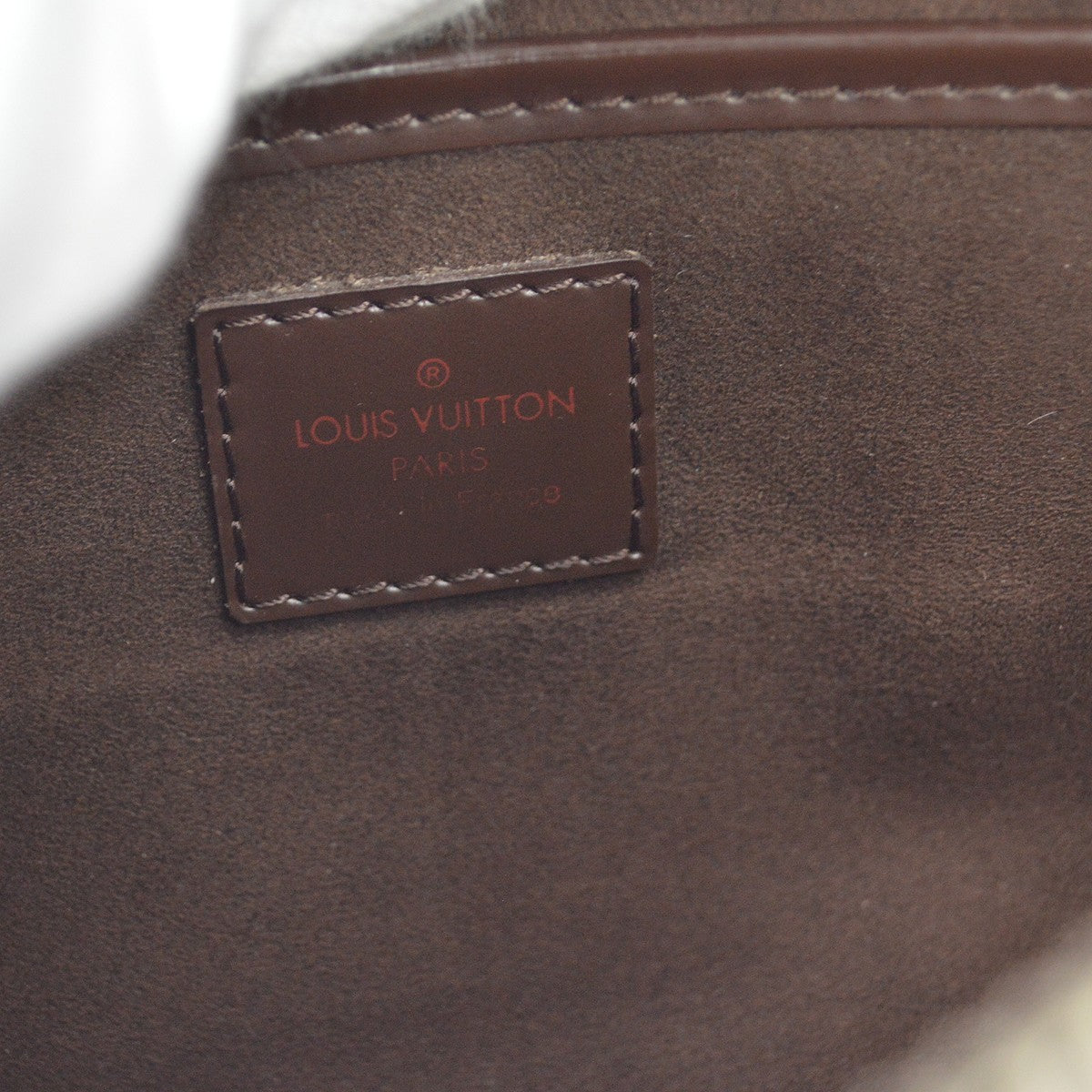 Louis Vuitton Pochette Saint Louis Damier, Brown, Canvas, Clutch