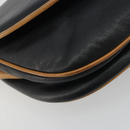 Celine Vintage Leather, Black, Leather, Shoulder Bag