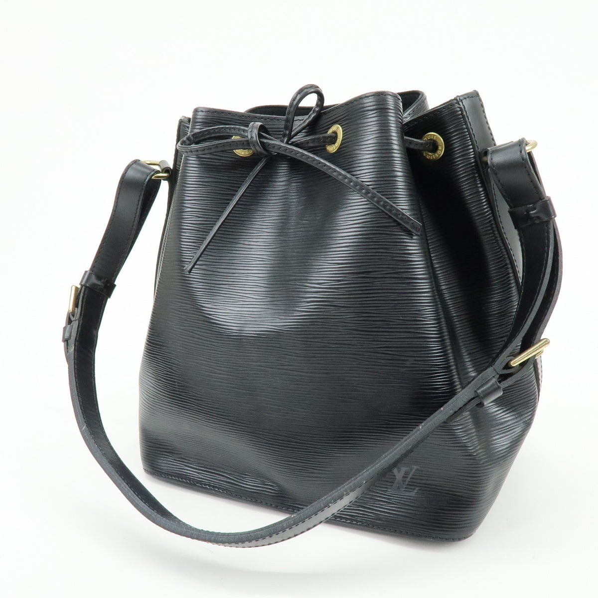 Louis Vuitton Noe Epi Leather, Black, Leather, Shoulder Bag