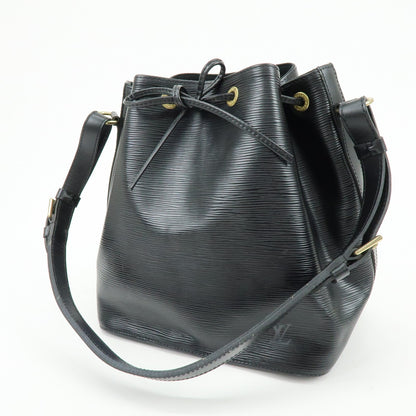 Louis Vuitton Noe Epi Leather, Black, Leather, Shoulder Bag