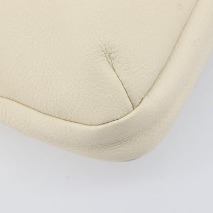 Salvatore Ferragamo Gancini Leather, Beige, Leather, Crossbody Bag