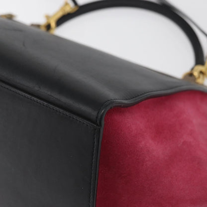 Celine Trapeze Leather with Suede, Multicolour, Leather, Handbag
