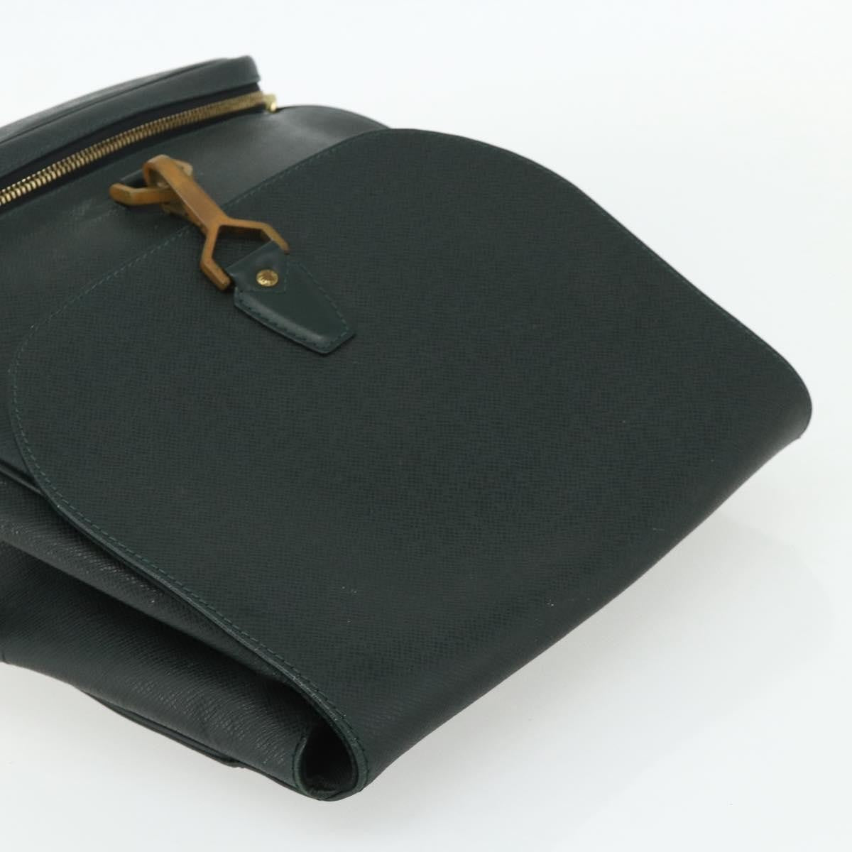 Louis Vuitton Cassiar Taiga Leather, Green, Leather, Backpack