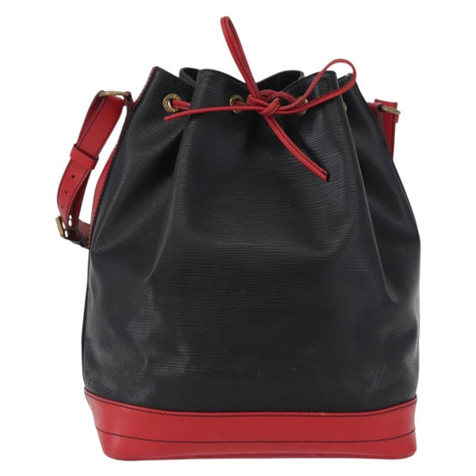 Louis Vuitton Bicolor Noe Epi Leather, Black, Leather, Handbag