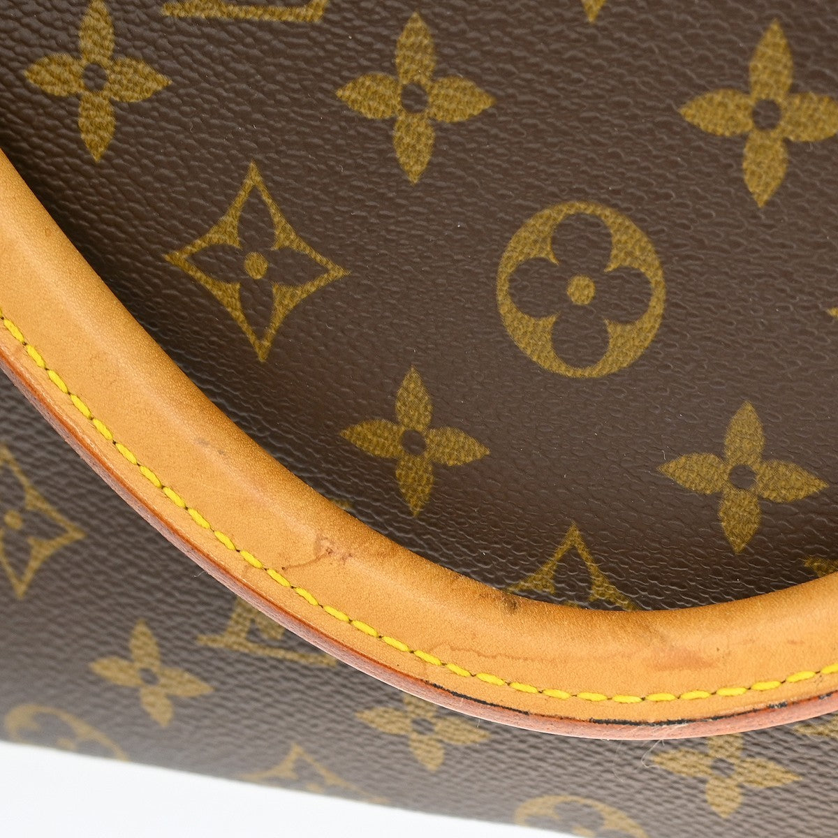 Louis Vuitton Looping Monogram Canvas, Brown, Canvas, Handbag