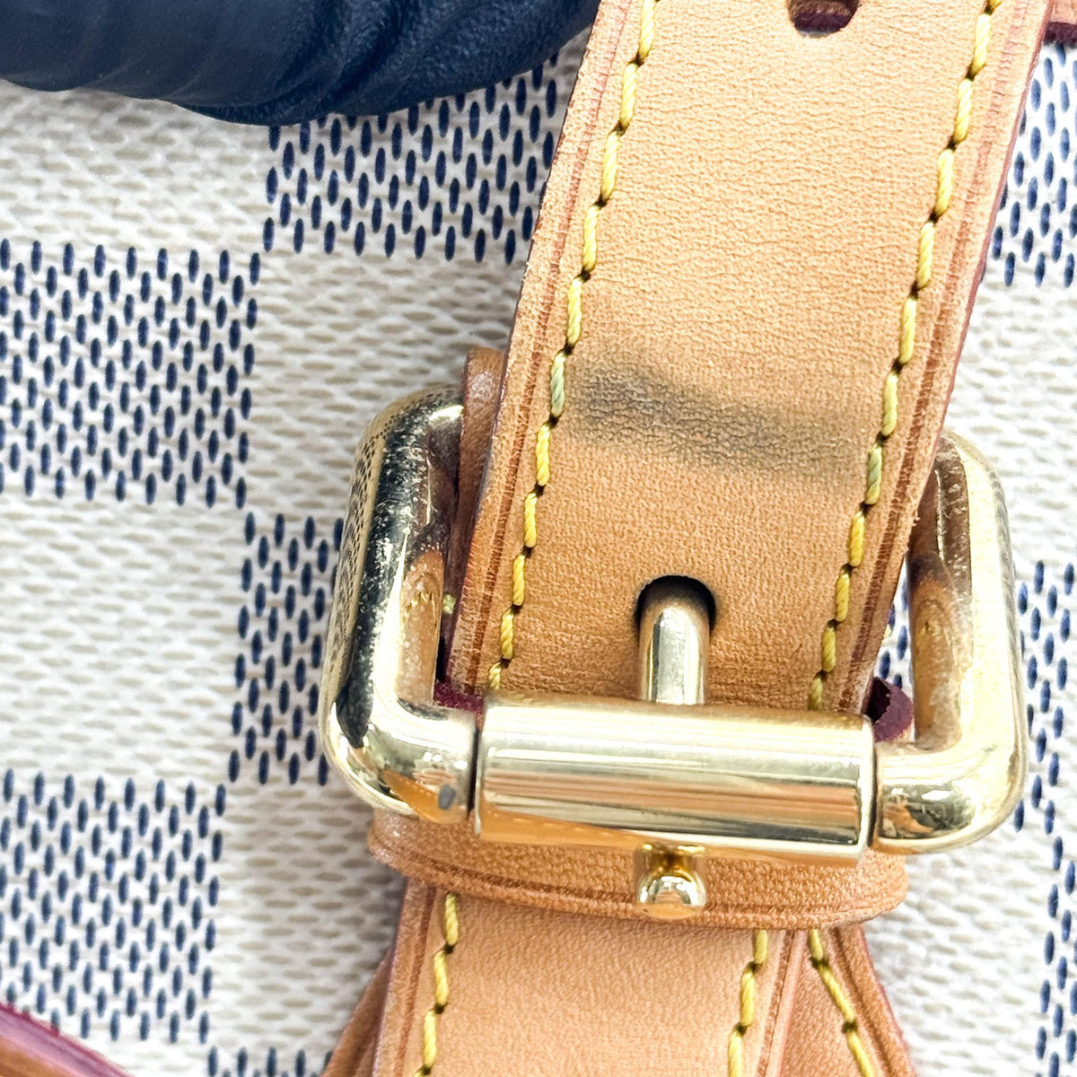 Louis Vuitton Hampstead Damier Ebene, White, Canvas, Tote Bag
