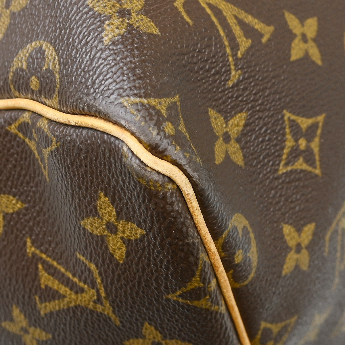 Louis Vuitton Keepall Monogram, Brown, Canvas, Travel Bag