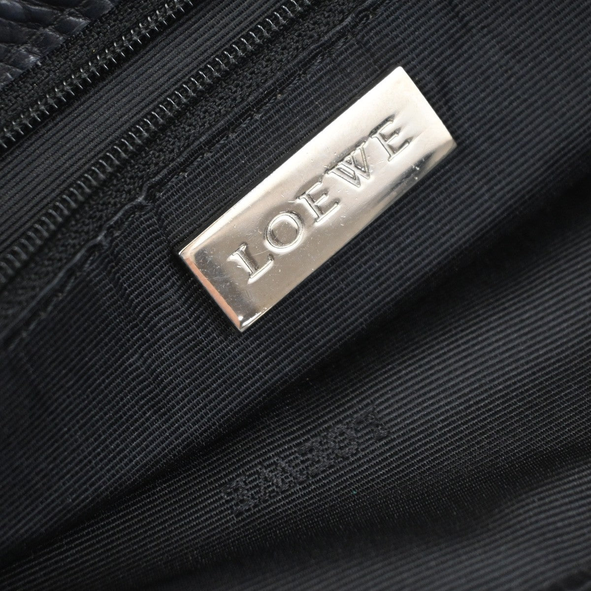 Loewe Anagram Leather, Black, Leather, Shoulder Bag