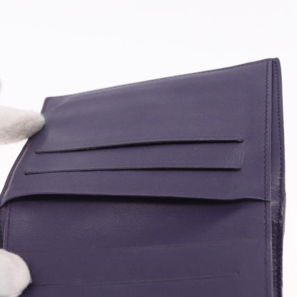 Loewe Anagram Trifold Flap Leather, Purple, Leather, Wallet