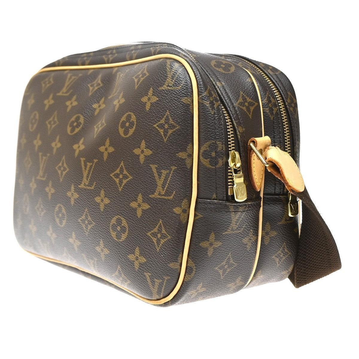 Louis Vuitton Reporter Monogram Canvas, Brown, Canvas, Shoulder Bag