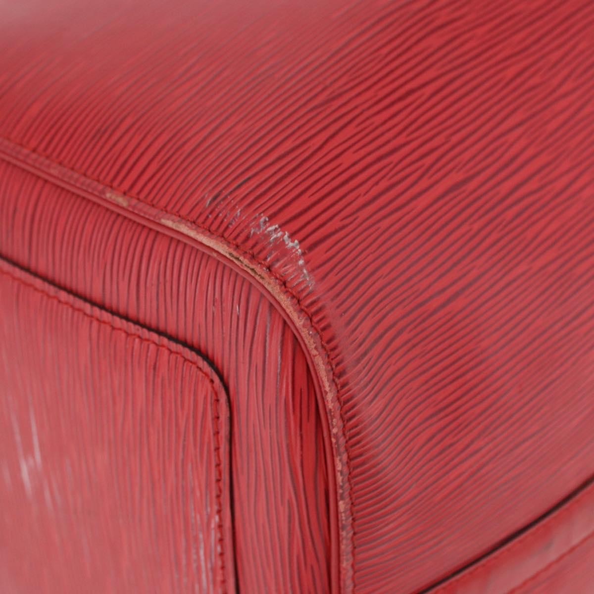 Louis Vuitton Keepall Epi Leather, Red, Leather, Travel Bag