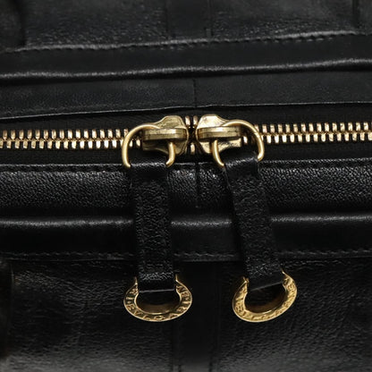 Bvlgari Chandra Leather, Black, Leather, Shoulder Bag
