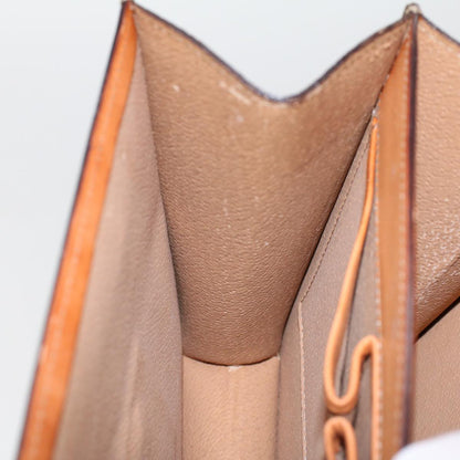 Celine Macadam Handbag Macadam with leather, BROWN, LEATHER, Handbag