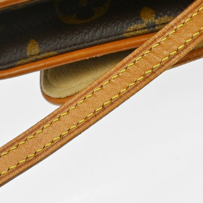 Louis Vuitton Twin Monogram Canvas, Brown, Canvas, Clutch