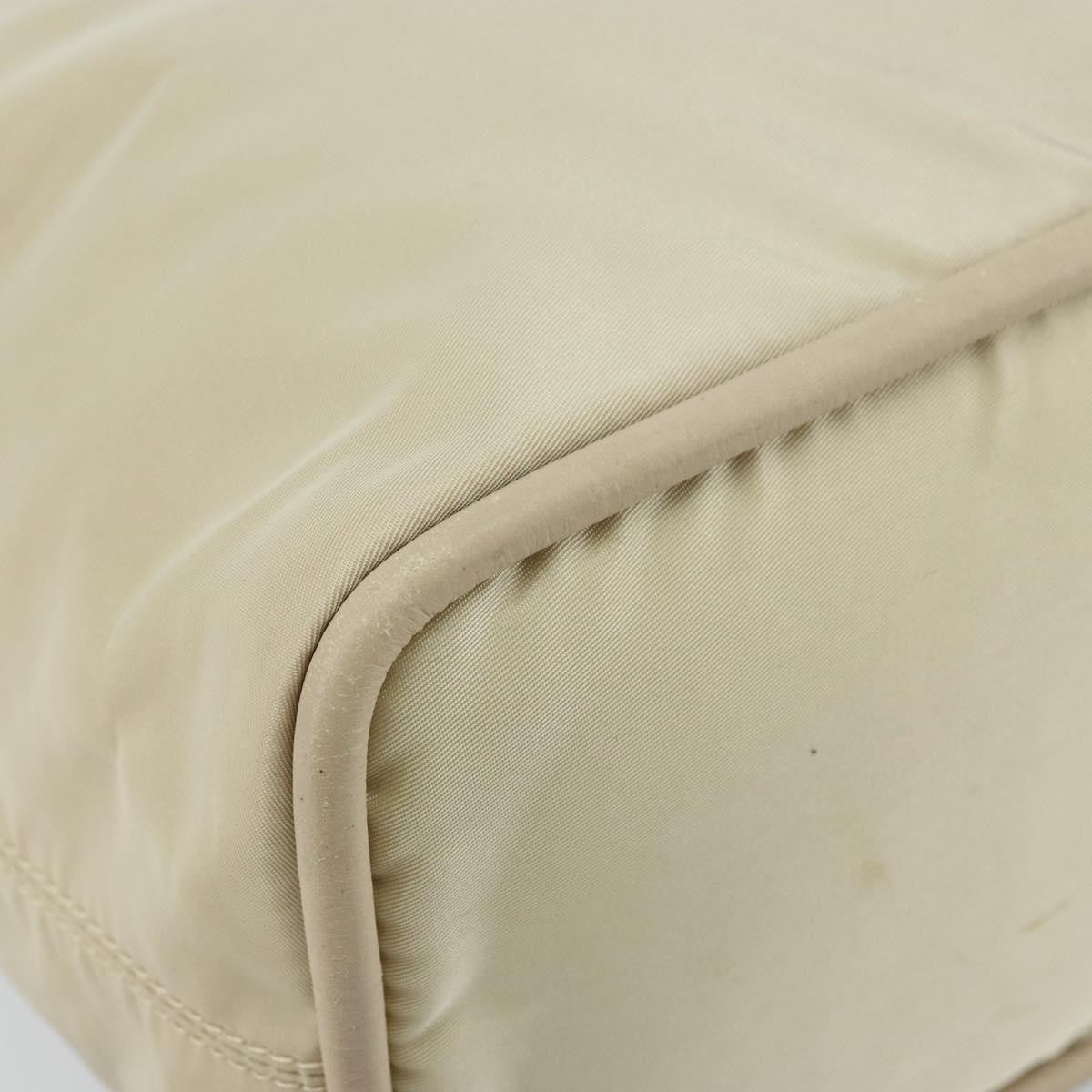 Celine Handbag Nylon, Beige, Nylon, Handbag