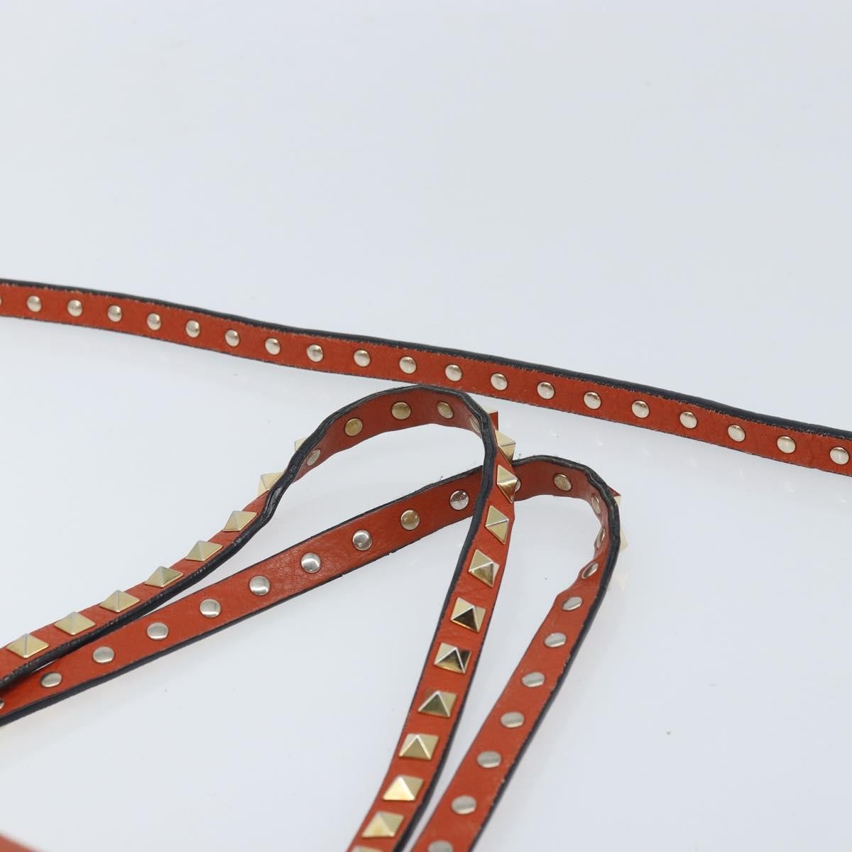 Valentino Garavani Rockstud Tote Soft Leather, Orange, Leather, Tote Bag