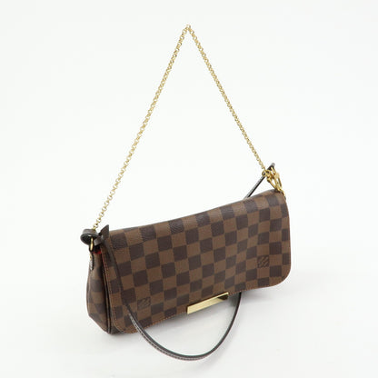 Louis Vuitton Favorite Damier, Brown, Canvas, Handbag