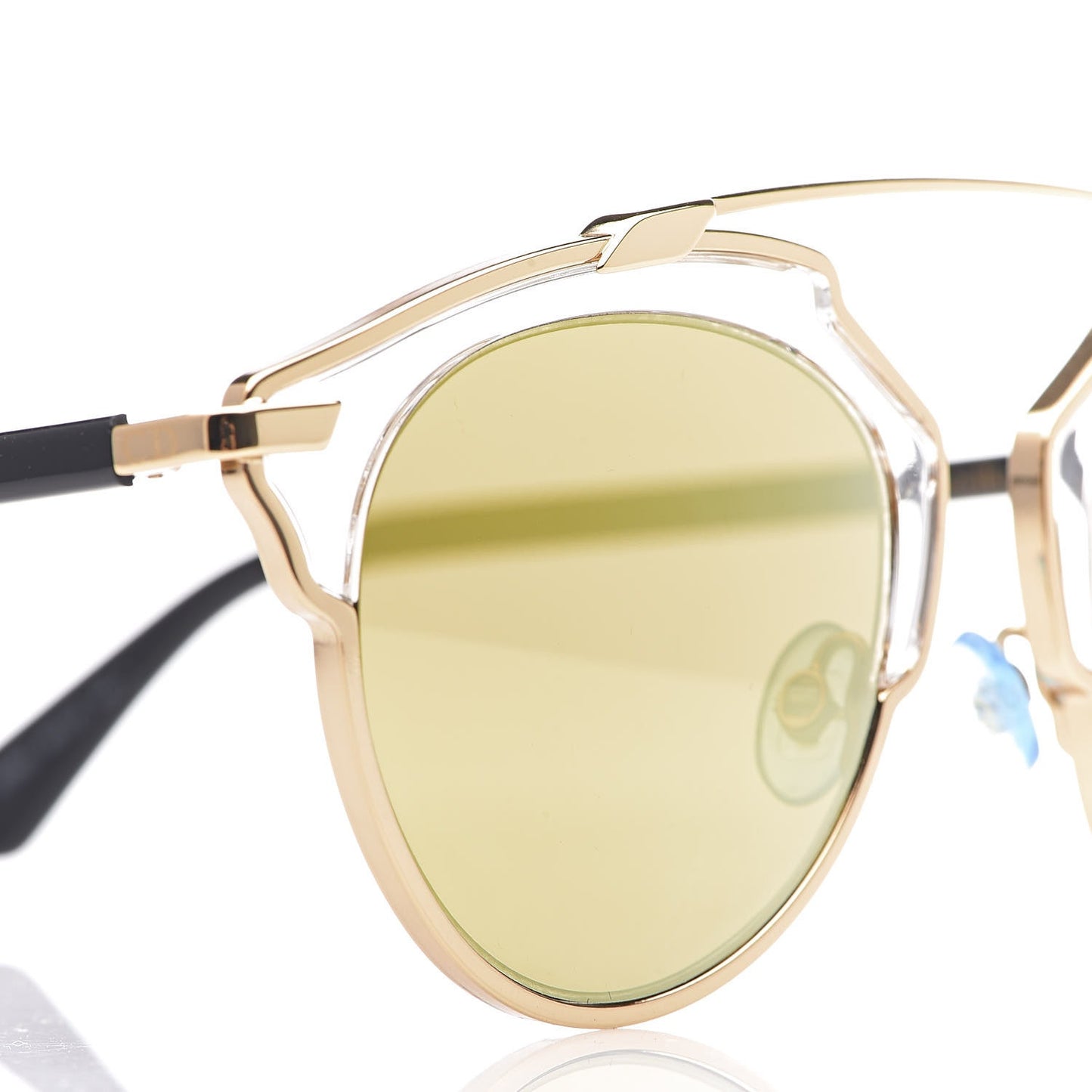 Christian Dior So Real Sunglasses Gold Yellow NWT