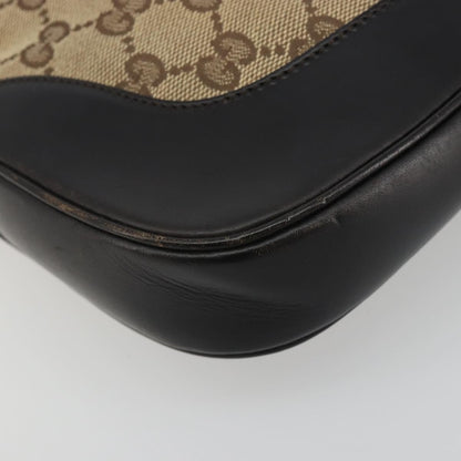 Gucci Web Jackie O Hobo GG Canvas, Beige, Canvas, Shoulder Bag