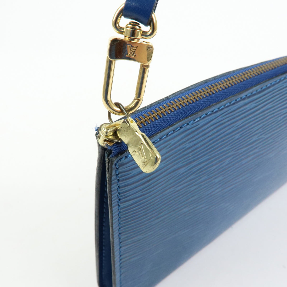 Louis Vuitton Pochette Accessoires Epi Leather, Blue, Leather, Clutch