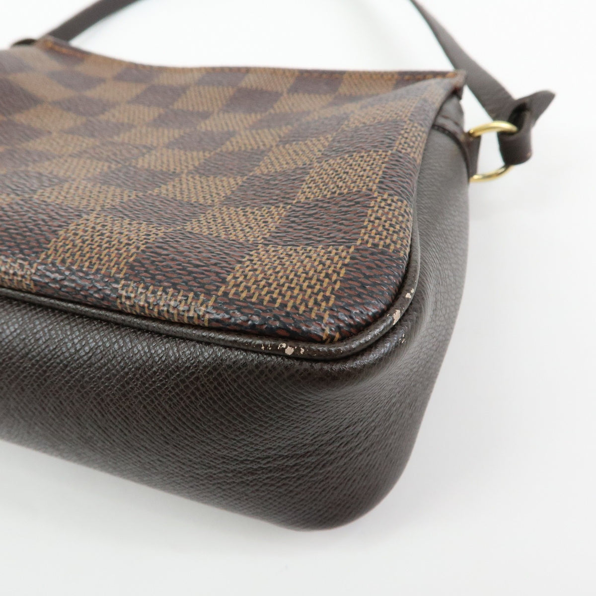 Louis Vuitton Trousse Make Up Damier, Brown, Canvas, Clutch