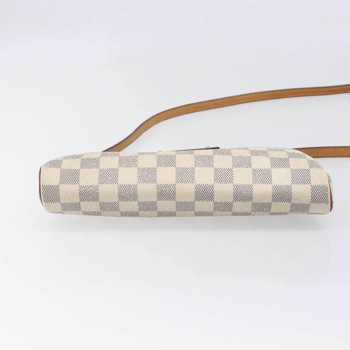 Louis Vuitton Eva Damier, White, Canvas, Handbag