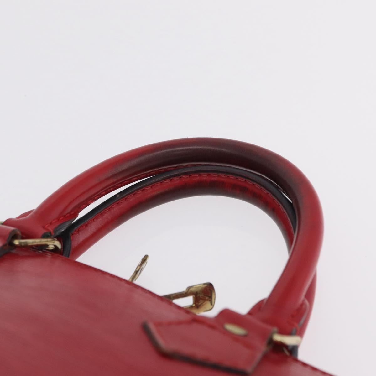 Louis Vuitton Alma Epi Leather, Red, Leather, Handbag