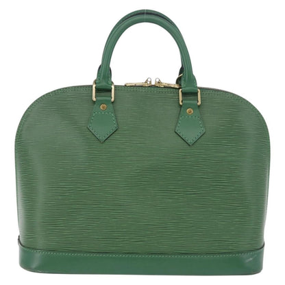 Louis Vuitton Alma Epi, Green, Leather, Handbag