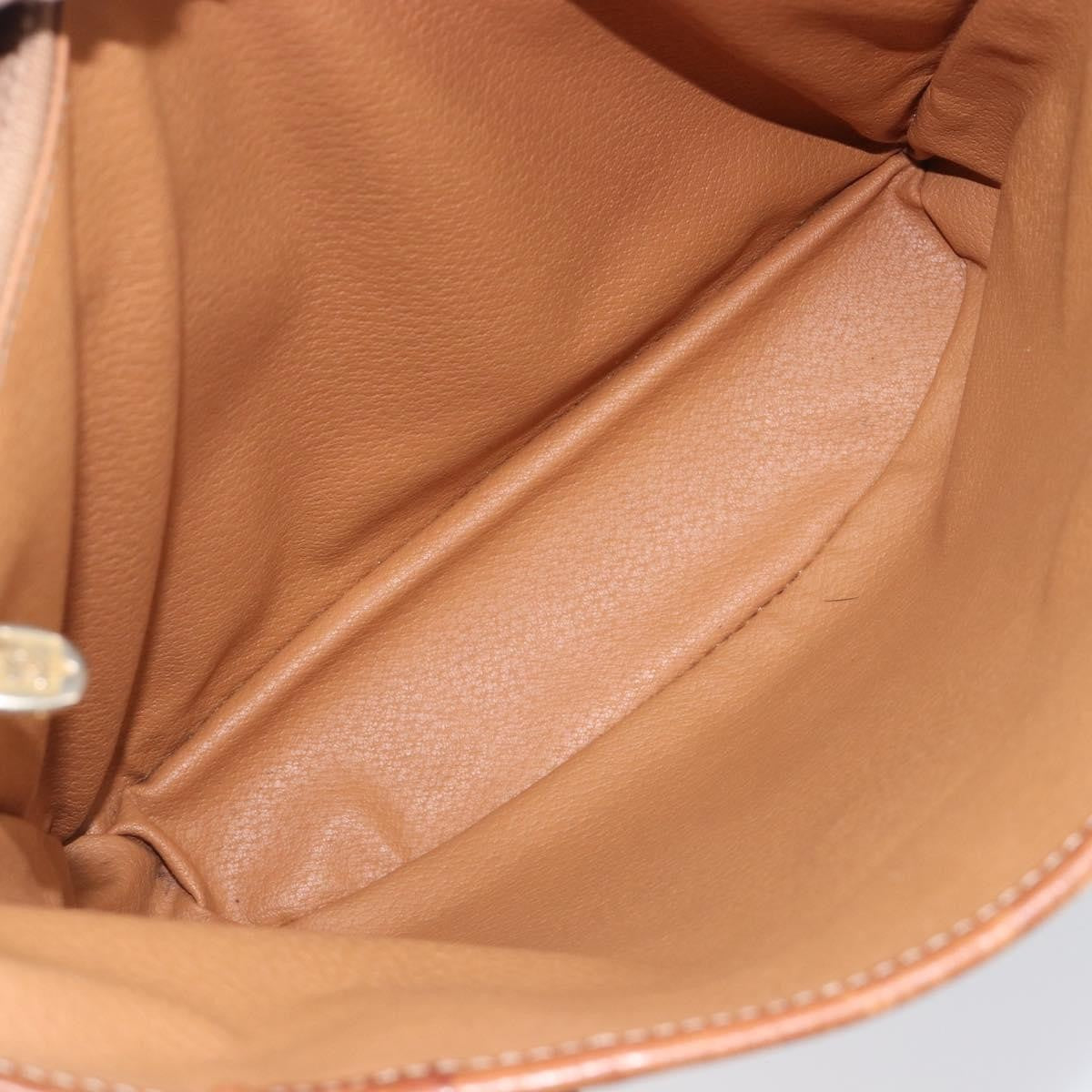 Celine Vintage Macadam Shopper Coated Canvas, Brown, Canvas, Tote Bag