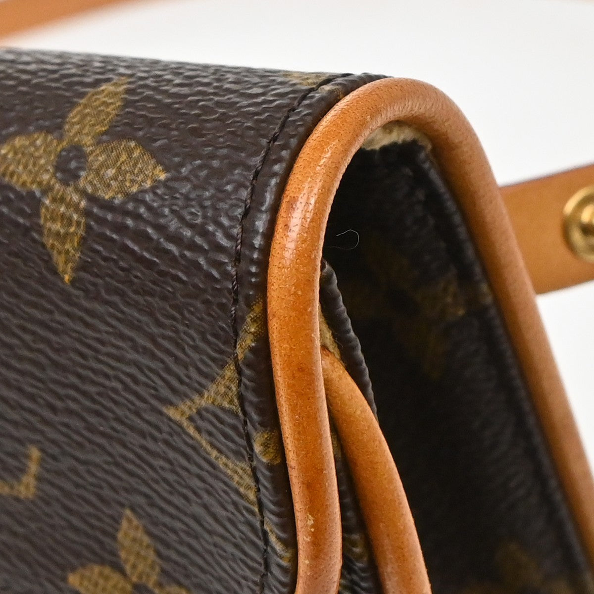 Louis Vuitton Florentine Pochette Monogram Canvas, Brown, Canvas, Clutch
